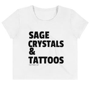 Plus Size Sage Crop Tee