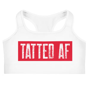 Red Stencil Sports bra